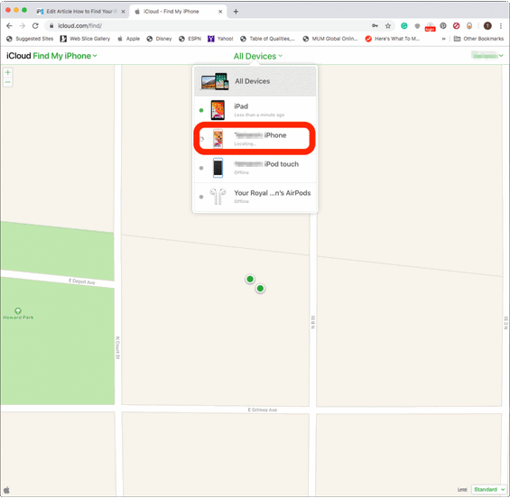 can you track an iPhone when its off