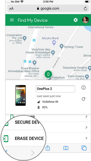 how can i track an android phone from my iphone9