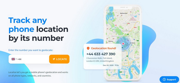 Localize Location Tracker by Number